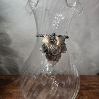 Vaso in cristallo e argento M.Cristina Sterling 