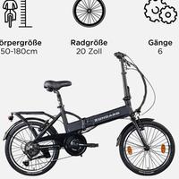 Bicicletta pieghevole elettrica nuova