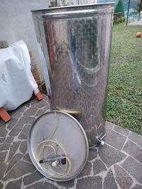 cisterna inox 500 litri per vino 