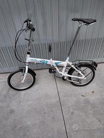 Bicicletta Pieghevole Atala Folding Bike Bianca 