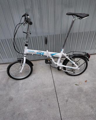 Bicicletta Pieghevole Atala Folding Bike Bianca 