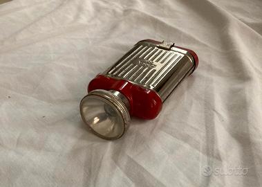 Torcia PERTRIX Vintage Anni 50 Piatta Cromata Ross