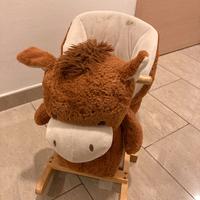 Cavallo a dondolo morbido per bambini