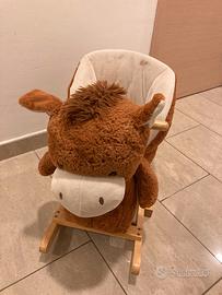 Cavallo a dondolo morbido per bambini