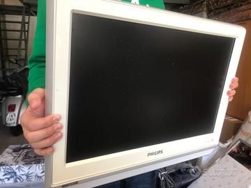 Tv bianco e telecomando originali Philips