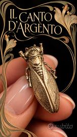 Antica cicala argentata, Spilla Art Nouveau