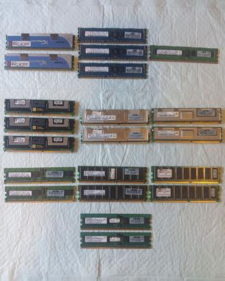 RAM DDR1 - DDR2 - DDR3 ECC / NON ECC