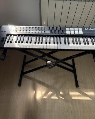 Tastiera midi oxigen 61  con supporto e panno