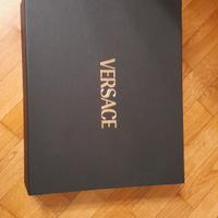 SCATOLA VERSACE NERA ORO ORIGINALE 44x36 CM 