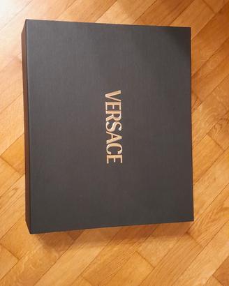 SCATOLA VERSACE NERA ORO ORIGINALE 44x36 CM 