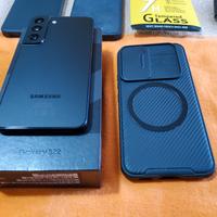 Samsung S22 perfetto, cover discover +3+glass