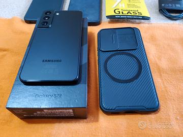 Samsung S22 perfetto, cover discover +3+glass