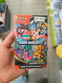 Pokémon caos nascente box 6 buste