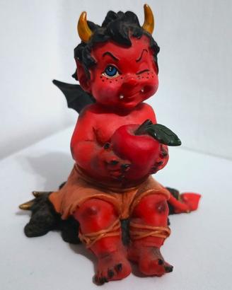 Statua Diavolo con Mela del Peccato 🍎