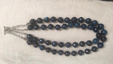 collana a doppio filo in LAPISLAZZULI