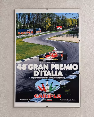Poster F1 Monza 1977 Niki Lauda Ferrari