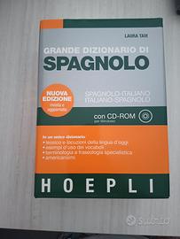 Grande Dizionario di spagnolo 2528 pag Hoepli