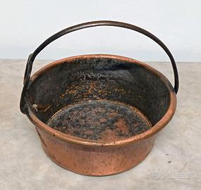 Paiolo in rame cm 29x10