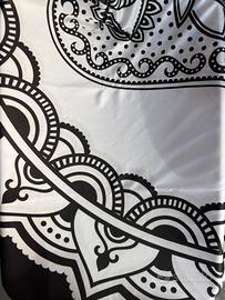 Telo mandala nero e bianco – nuovo