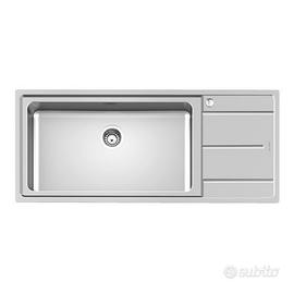 FOSTER Lavello Acciaio INOX 116x50cm - vasca sx