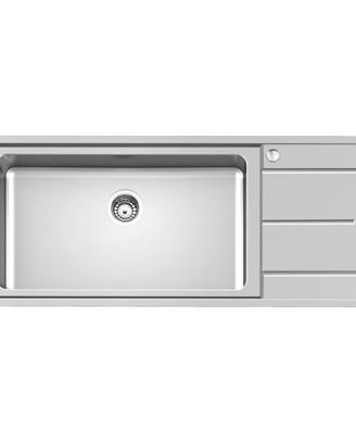 FOSTER Lavello Acciaio INOX 116x50cm - vasca sx