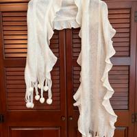 Sciarpa morbida bianca