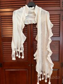 Sciarpa morbida bianca