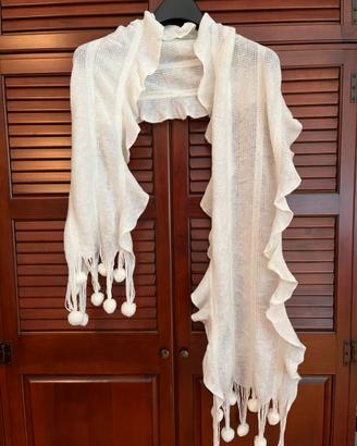 Sciarpa morbida bianca