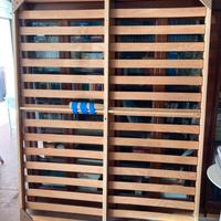 Rete totalmente in legno con doghe 160x200