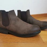 Stivaletto cuoio pelle marrone 44