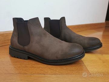 Stivaletto cuoio pelle marrone 44