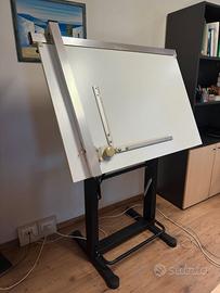 Tecnigrafo professionale completo con tavolo incli