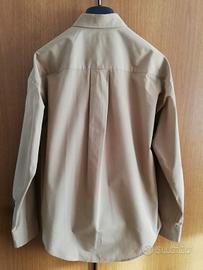 Camicia lunga color cammello