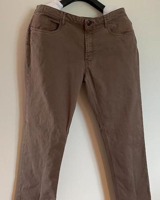 Jeans Boggi Milano in Cotone Marrone Chiaro