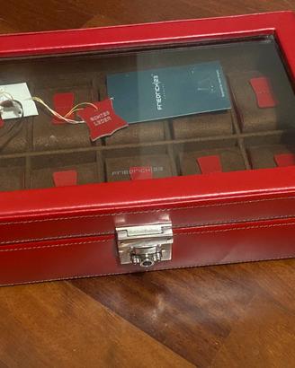 Custodia Pregiata Orologi 10 posti Vera Pelle Ross