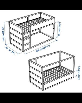Letto mottesoriano ikea