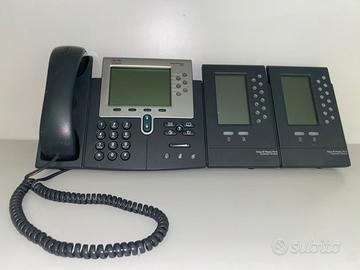 2 Cisco funzionanti IP Operator 7962 con moduli