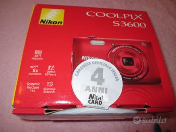 NIKON COOLPIX S3600 - NUOVA