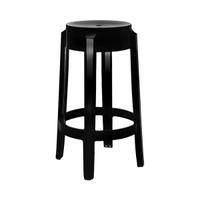 Kartell Charles Ghost h75 - 2 sgabelli neri nuovi