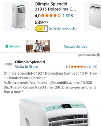 Condizionatore portatile, Aria condizionata