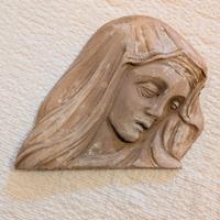 Mattonella decorativa a tema religioso