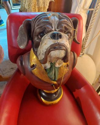 Statua  Busto Cane in resina