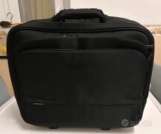 Cartella porta pc con ruote da lavoro in nylon 