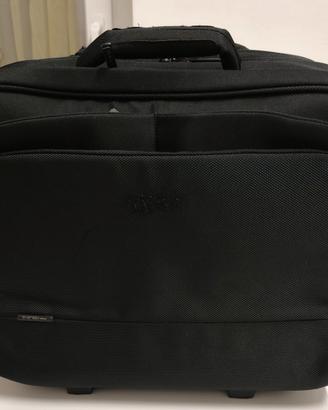 Cartella porta pc con ruote da lavoro in nylon 