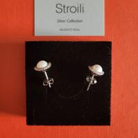 Orecchini Lobo Stroili con perle, cubic Zirconia a