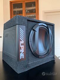 Alpine SWD-355 Subwoofer Amplificato Bass Reflex