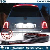 SPOILER LED per FIAT 500 ABARTH Fibra di Carbonio