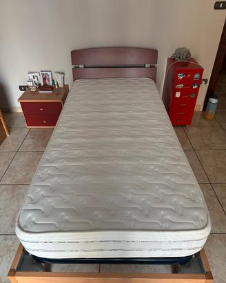 Letto Singolo Completo (Struttura+Rete+Materasso)