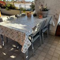 Tavolo 4 sedie e lettino Ikea- da esterno