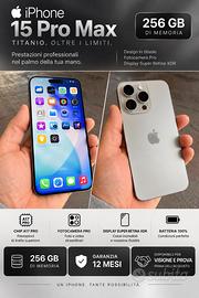 iPhone 15 Pro Max 256GB – Batteria 100%